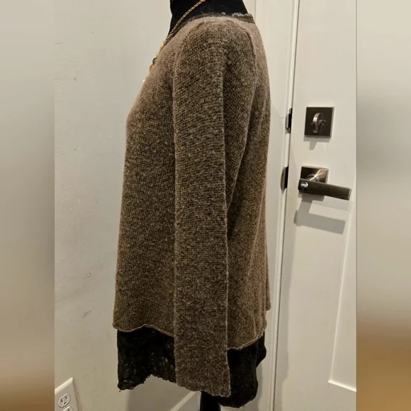 Anthropologie Belle France Brown Sweater! - Picture 2 of 7